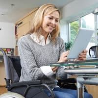 Person with disability using web services